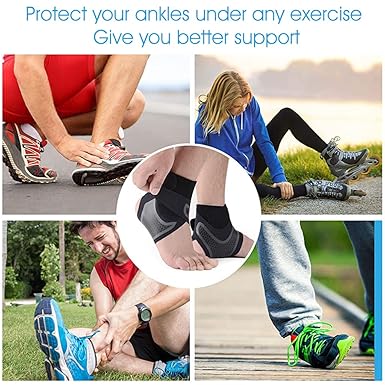 1 Pcs Right Foot Breathable Ankle Brace For Sprained Ankle,stabilize Ligaments,prevent Re Injury For Men & Women With Adjustable Wrap