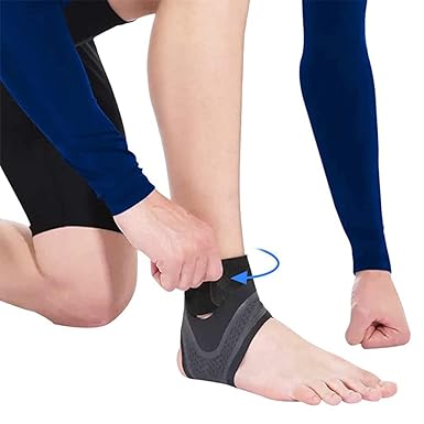 1 Pcs Right Foot Breathable Ankle Brace For Sprained Ankle,stabilize Ligaments,prevent Re Injury For Men & Women With Adjustable Wrap