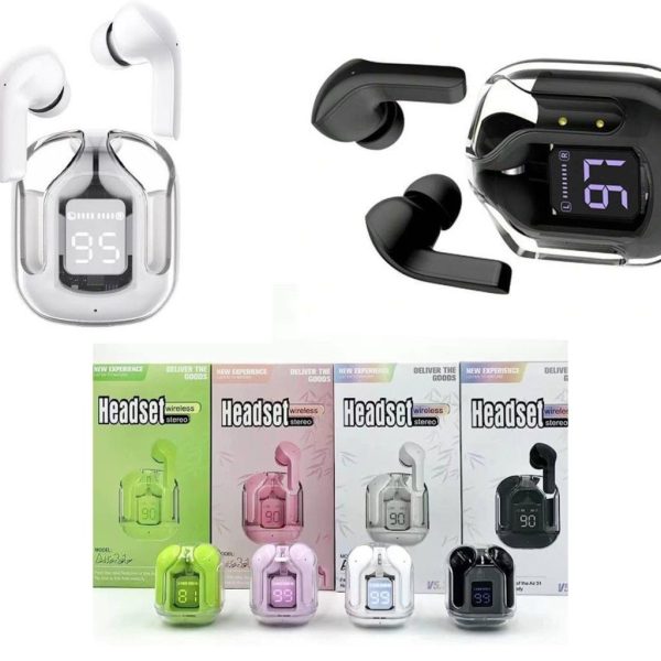 Bluetooth Ear Bud Tws Wireless Bluetooth 5.3 Without Pouch (random Color)