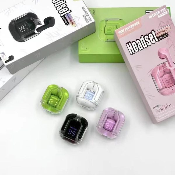 Bluetooth Ear Bud Tws Wireless Bluetooth 5.3 Without Pouch (random Color)