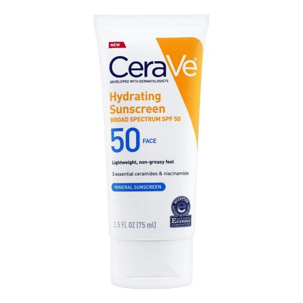 Cerave Hydrating Mineral Sunscreen Spf 50 | 100 Ml – Cerave Hydrating Sunblock | Broad Spectrum Spf 50