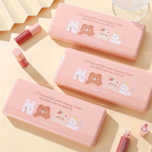 Dragon Ranee – 10 Mini Cartoon Mirror Lip Gloss Set