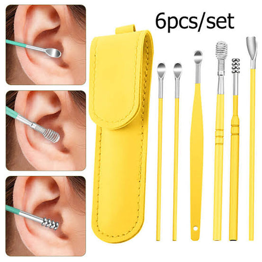 Ear Wax Cleaning Kit, 6 Pcs Ear Pick Tools