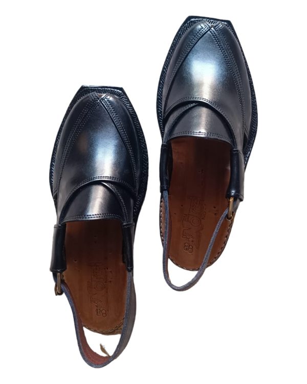 Norozi Chappal Black / Narozi Leather Shoes Kheri Sandal For Men (without Box)