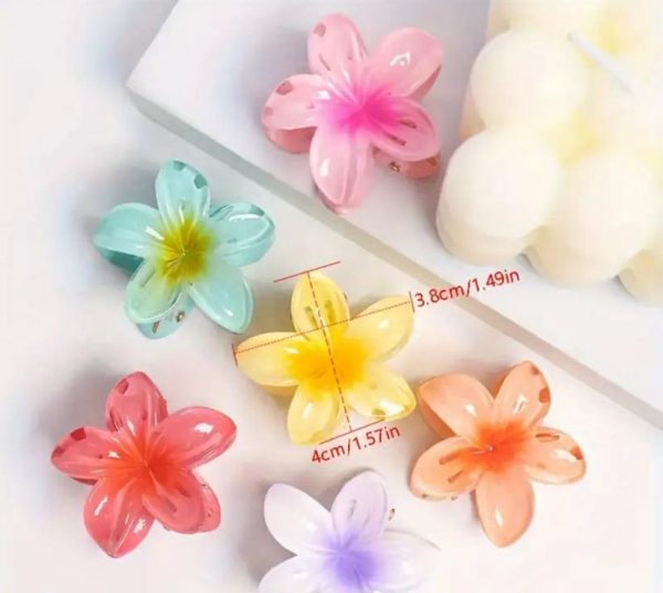 Pack Off 06 Mini Sunflower Fashion Girl Hair Clip | Hair Clip For Women | Best Quality Hair Clip ( Random Color )