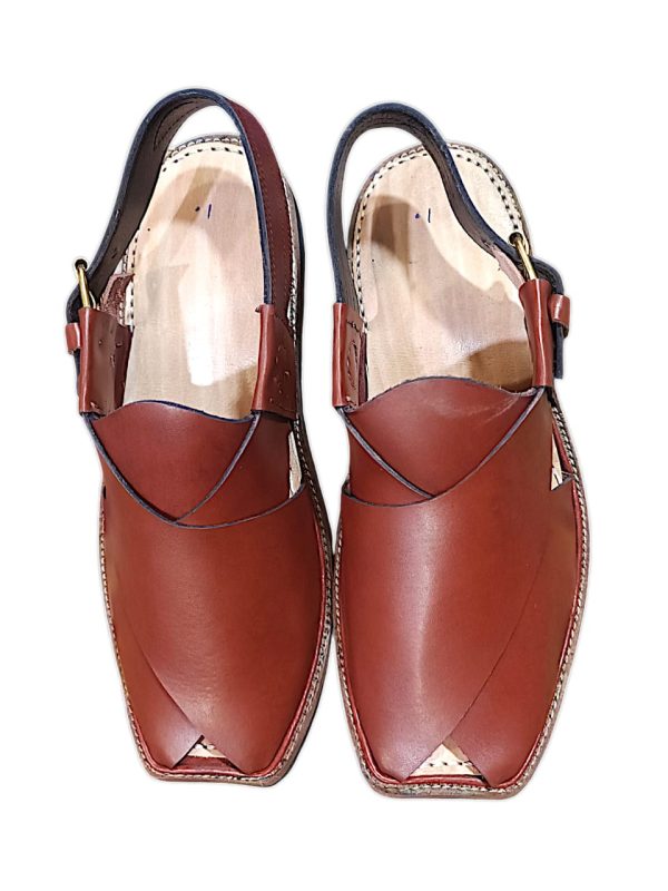 Peshawari Keri Brown Pure Leather Peshawari Chappal For Men (without Box)