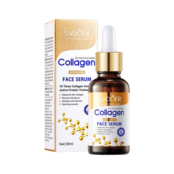 Sadoer Collagen Serum Skincare Facial Essence Liquid Firming Moisturizing Soothing Nourishing Face Serum Skin Care – 30 Ml