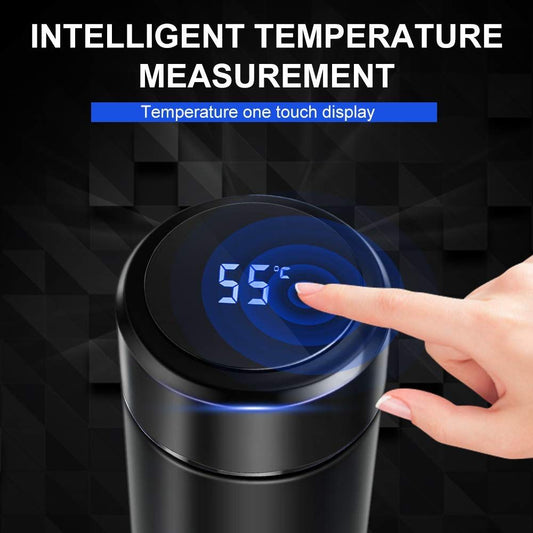 Smart Thermos Water Bottle LED Digital Temperature Water Bottle Display Stainless Steel Coffee Thermal Vacuum Mug Intelligent Insulation Cups Vacuum Flask Temperature Bottles