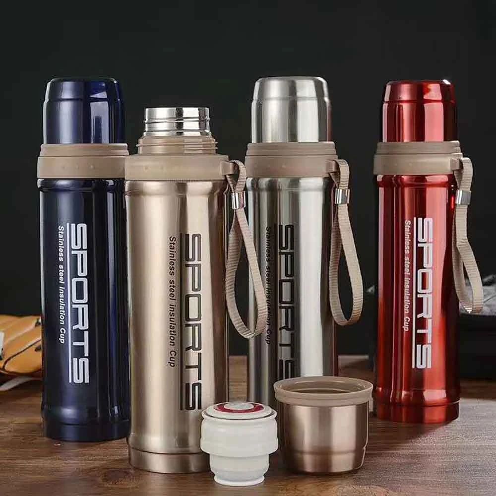 SPORTS VACUUM FLASK 750ML STAINLESS STEEL WATER BOTTLE - HOT AND COLD THERMOS