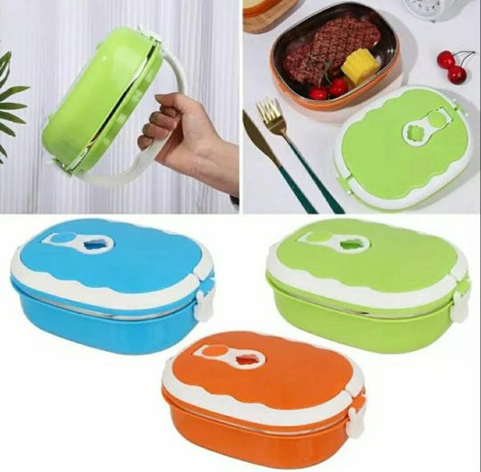 Stainless Steel Insulated Square Lunch Box For Children, Kids And Adult