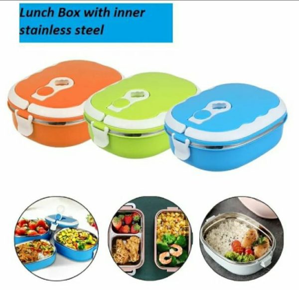 Stainless Steel Insulated Square Lunch Box For Children, Kids And Adult